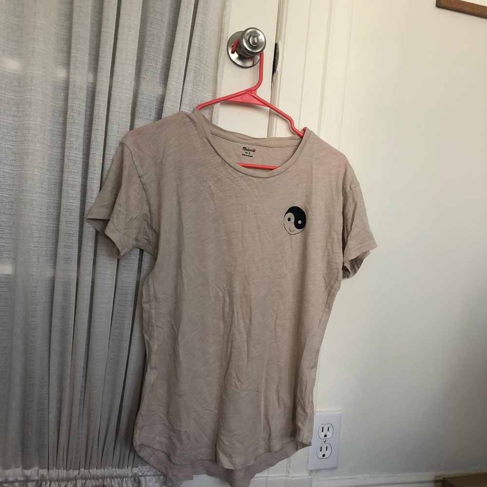 madewell t-shirt with smiley yin yang sign